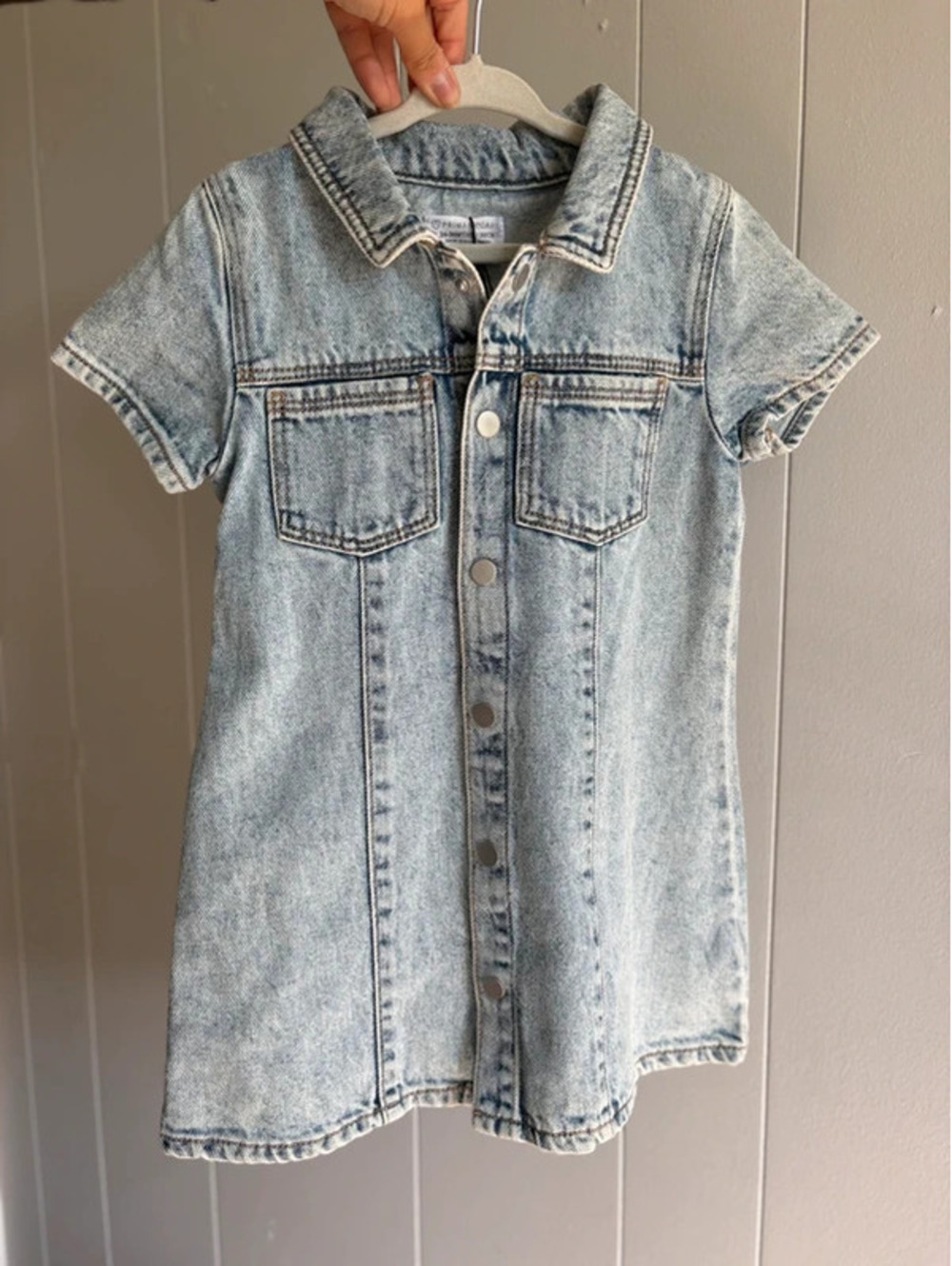 24/36M Primark Denim Button Down Dress NEW